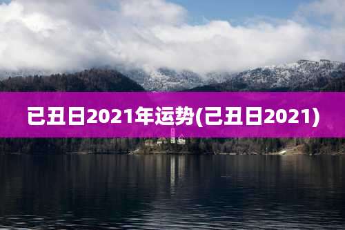 已丑日2021年运势(己丑日2021)