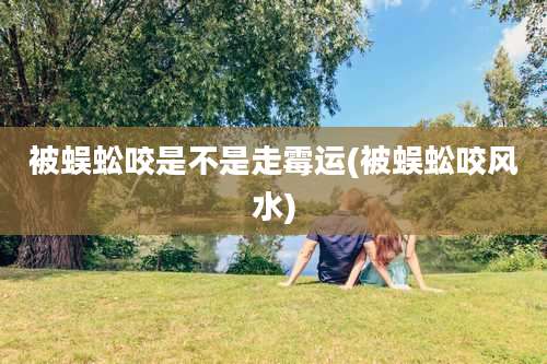 被蜈蚣咬是不是走霉运(被蜈蚣咬风水)