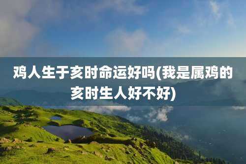 鸡人生于亥时命运好吗(我是属鸡的亥时生人好不好)