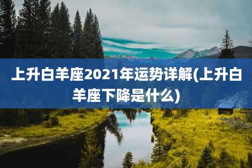 上升白羊座2021年运势详解(上升白羊座下降是什么)
