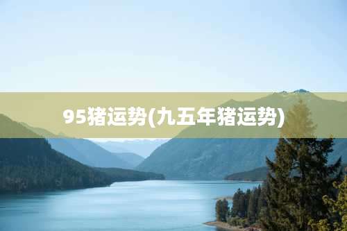 95猪运势(九五年猪运势)