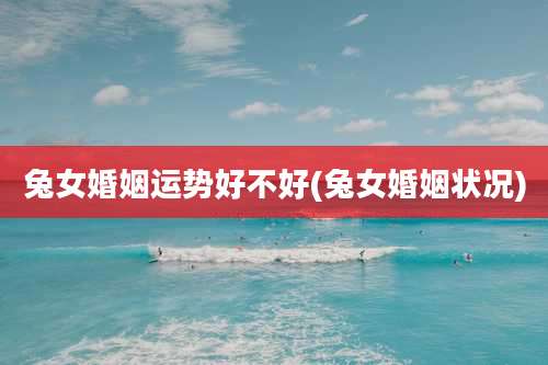 兔女婚姻运势好不好(兔女婚姻状况)