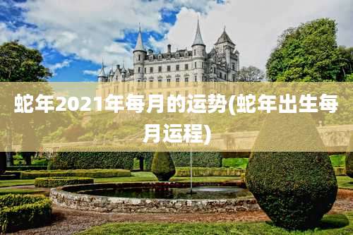 蛇年2021年每月的运势(蛇年出生每月运程)