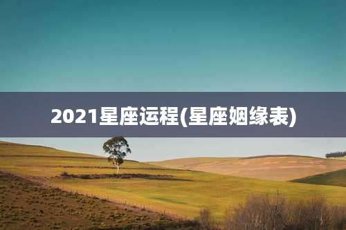 2021星座运程(星座姻缘表)