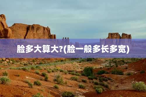 脸多大算大?(脸一般多长多宽)