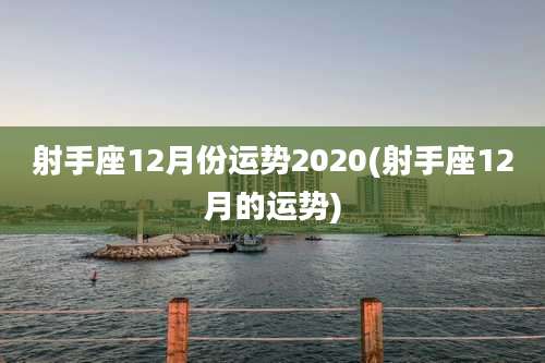 射手座12月份运势2020(射手座12月的运势)