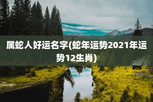 属蛇人好运名字(蛇年运势2021年运势12生肖)