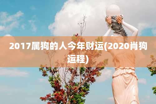 2017属狗的人今年财运(2020肖狗运程)