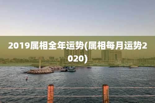 2019属相全年运势(属相每月运势2020)