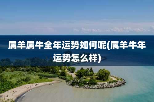 属羊属牛全年运势如何呢(属羊牛年运势怎么样)