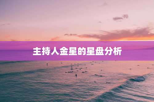 主持人金星的星盘分析