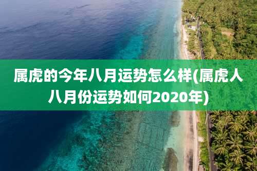 属虎的今年八月运势怎么样(属虎人八月份运势如何2020年)