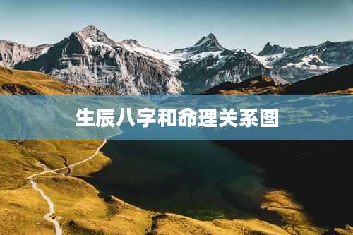 生辰八字和命理关系图