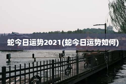 蛇今日运势2021(蛇今日运势如何)