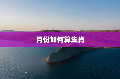 月份如何算生肖