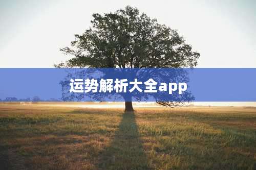 运势解析大全app