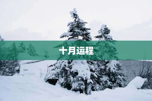 十月运程