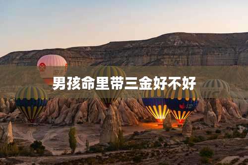 男孩命里带三金好不好