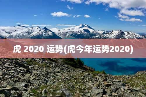 虎 2020 运势(虎今年运势2020)