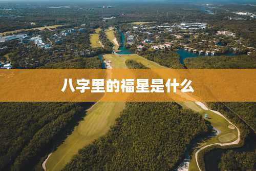 八字里的福星是什么