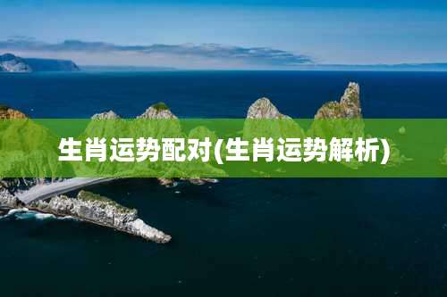 生肖运势配对(生肖运势解析)