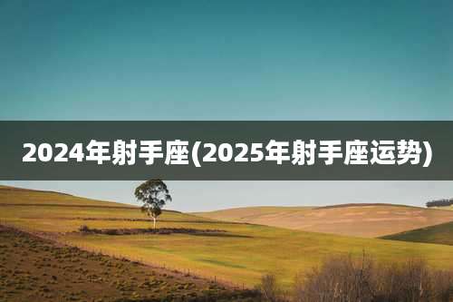 2024年射手座(2025年射手座运势)