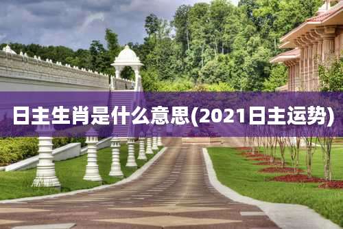 日主生肖是什么意思(2021日主运势)
