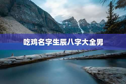 吃鸡名字生辰八字大全男