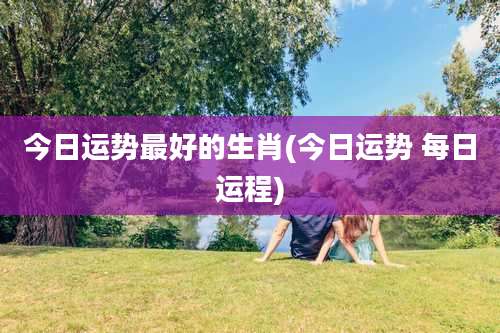 今日运势最好的生肖(今日运势 每日运程)
