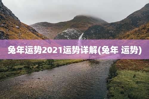 兔年运势2021运势详解(兔年 运势)