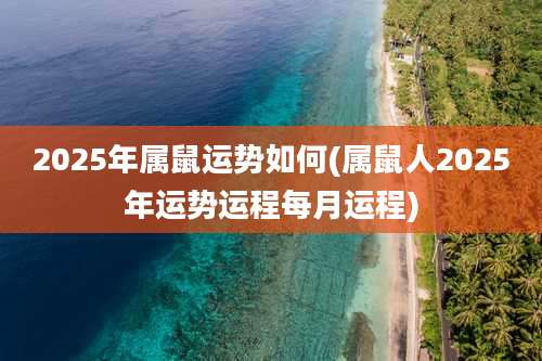 2025年属鼠运势如何(属鼠人2025年运势运程每月运程)
