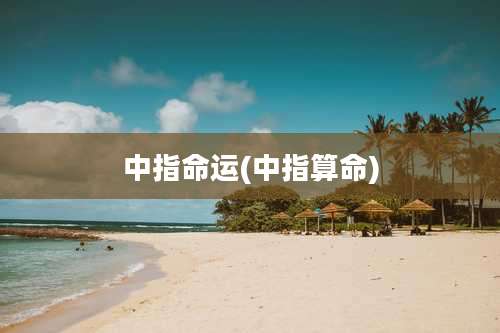 中指命运(中指算命)