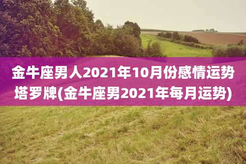 金牛座男人2021年10月份感情运势塔罗牌(金牛座男2021年每月运势)