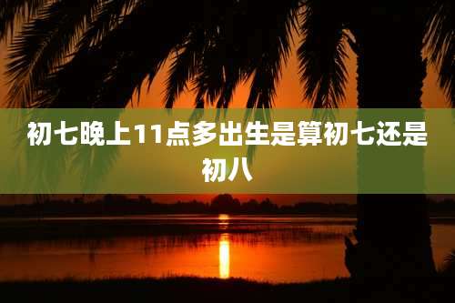 初七晚上11点多出生是算初七还是初八