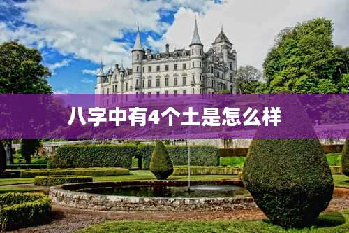 八字中有4个土是怎么样