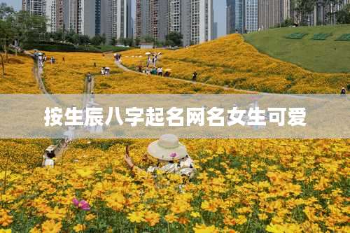 按生辰八字起名网名女生可爱