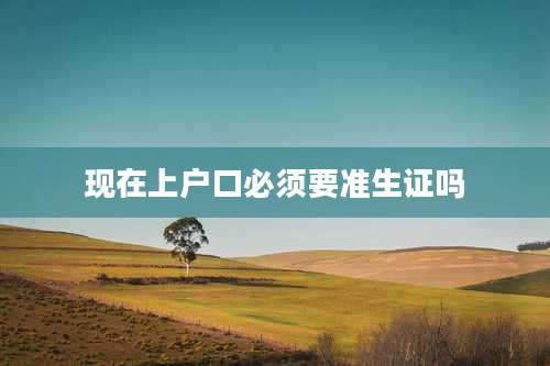 现在上户口必须要准生证吗