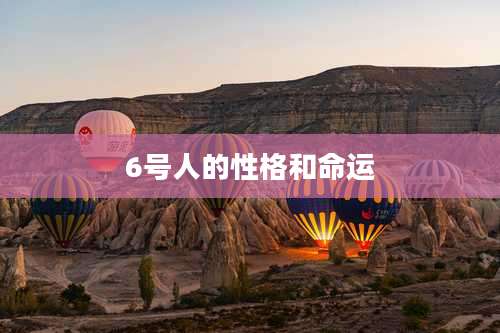 6号人的性格和命运
