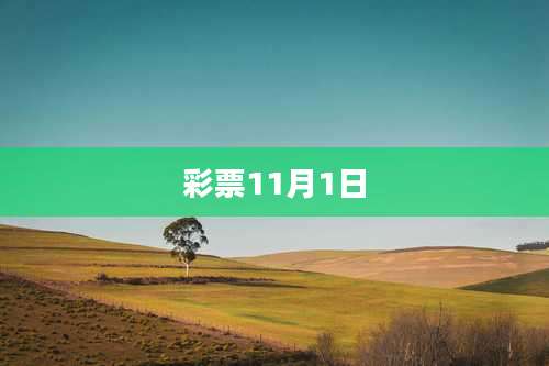 彩票11月1日