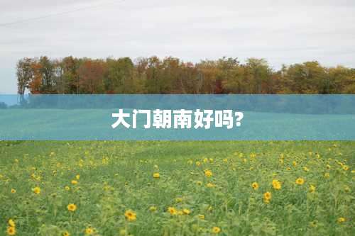大门朝南好吗?