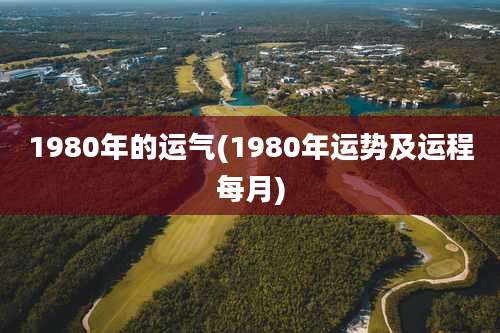 1980年的运气(1980年运势及运程每月)