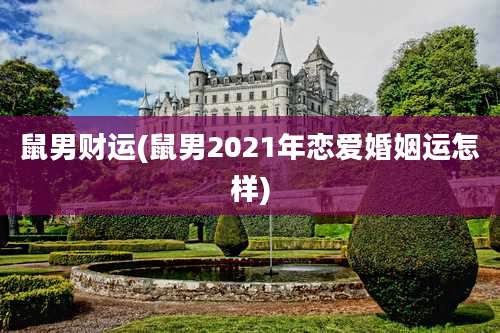 鼠男财运(鼠男2021年恋爱婚姻运怎样)