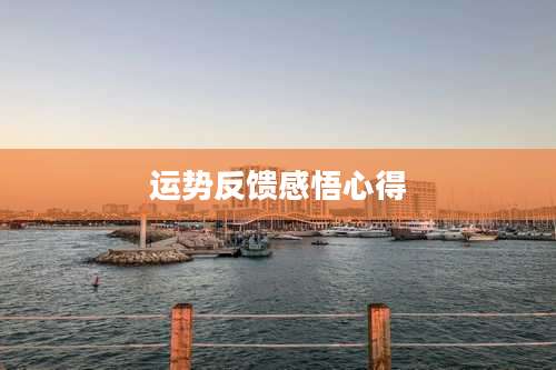 运势反馈感悟心得
