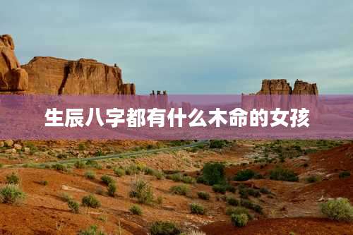 生辰八字都有什么木命的女孩