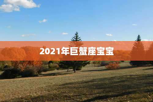 2021年巨蟹座宝宝