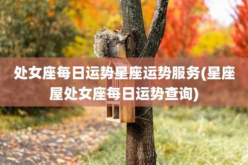 处女座每日运势星座运势服务(星座屋处女座每日运势查询)