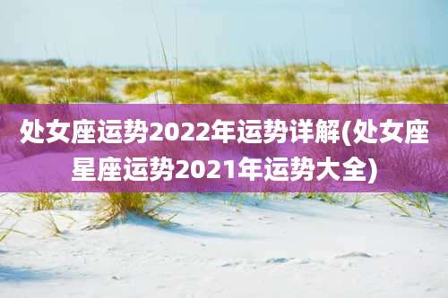 处女座运势2022年运势详解(处女座星座运势2021年运势大全)