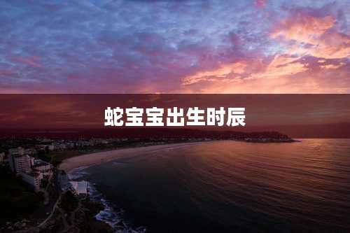 蛇宝宝出生时辰