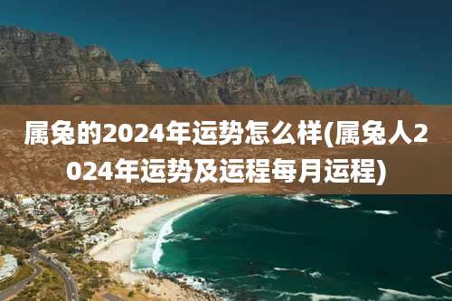 属兔的2024年运势怎么样(属兔人2024年运势及运程每月运程)