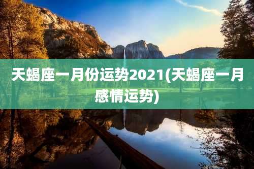 天蝎座一月份运势2021(天蝎座一月感情运势)